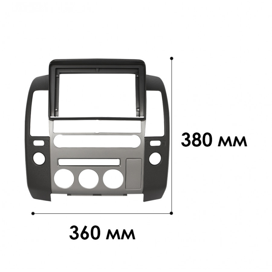 Переходная рамка Nissan Navara (D40) 2005-2010 Pathfinder (R51) 2004-2010 (1137) 9"