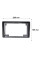 Переходная рамка Opel Astra (H) 2004-2010 Antara 2006-2015 Corsa (D) 2006-2014 Zafira (B) 2005-2014 9" (7568) Black