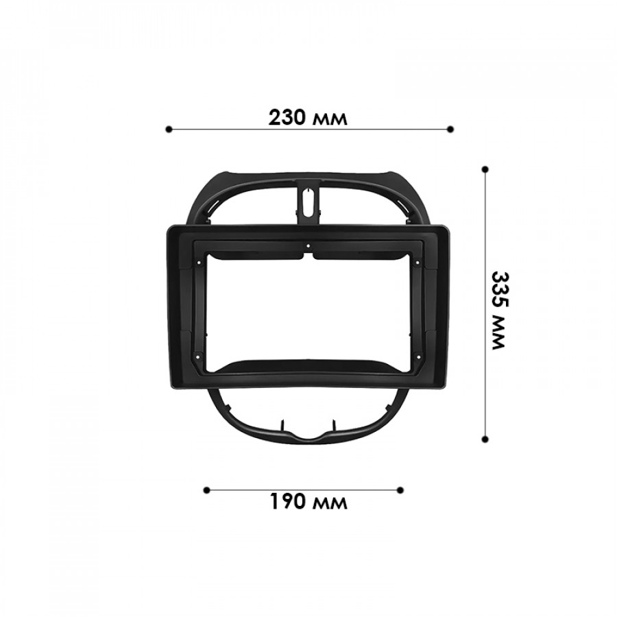 Переходная рамка Peugeot 206 1998-2012 (6810) 9"