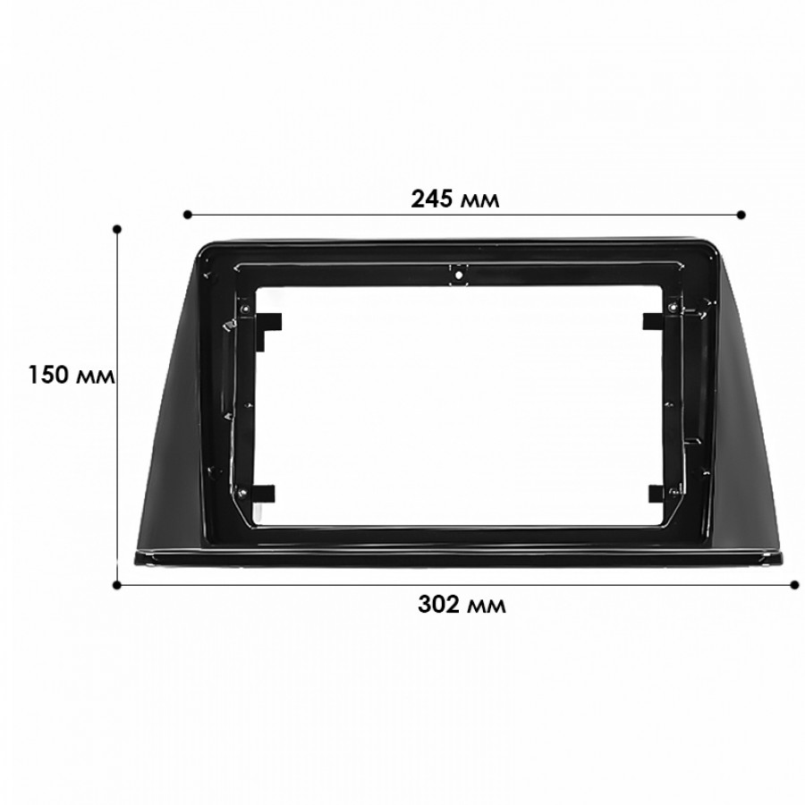 Переходная рамка Peugeot 308 2013-2017 (PE 029T) 10" Black
