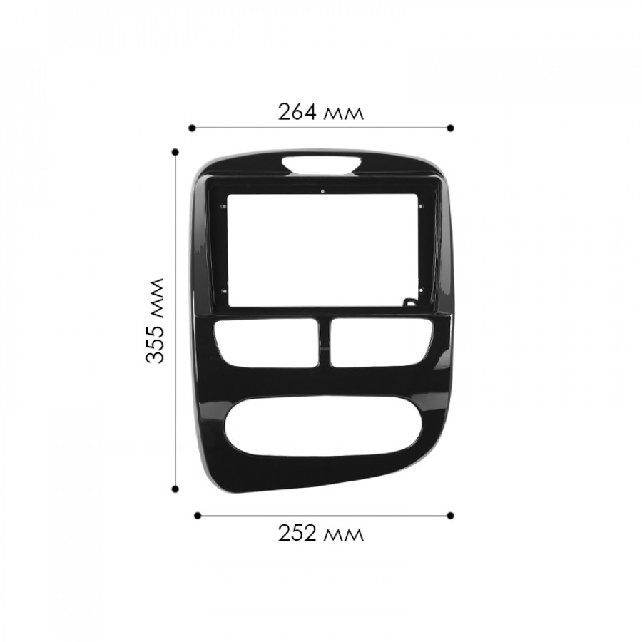 Переходная рамка Renault Clio 2012-2016 (7794) 9"