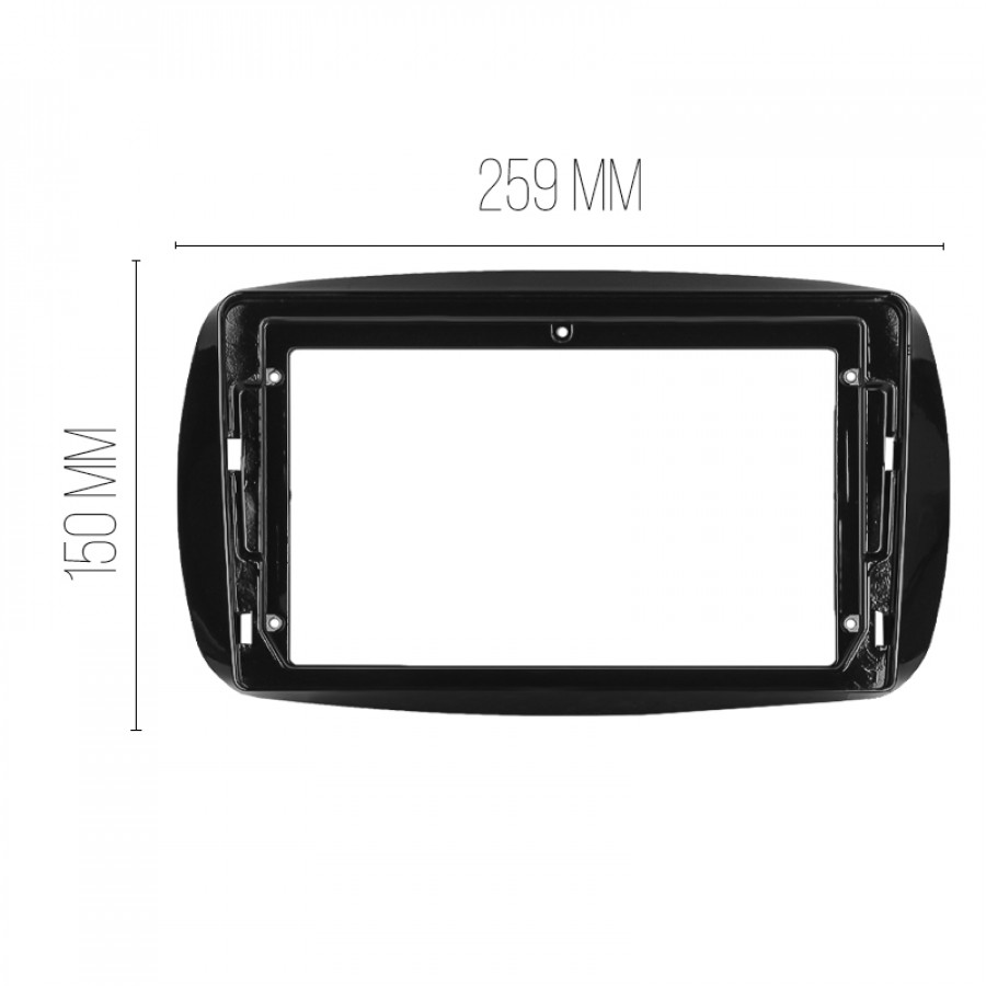 Переходная рамка Smart ForTwo 2014-2020 (7252) 9"