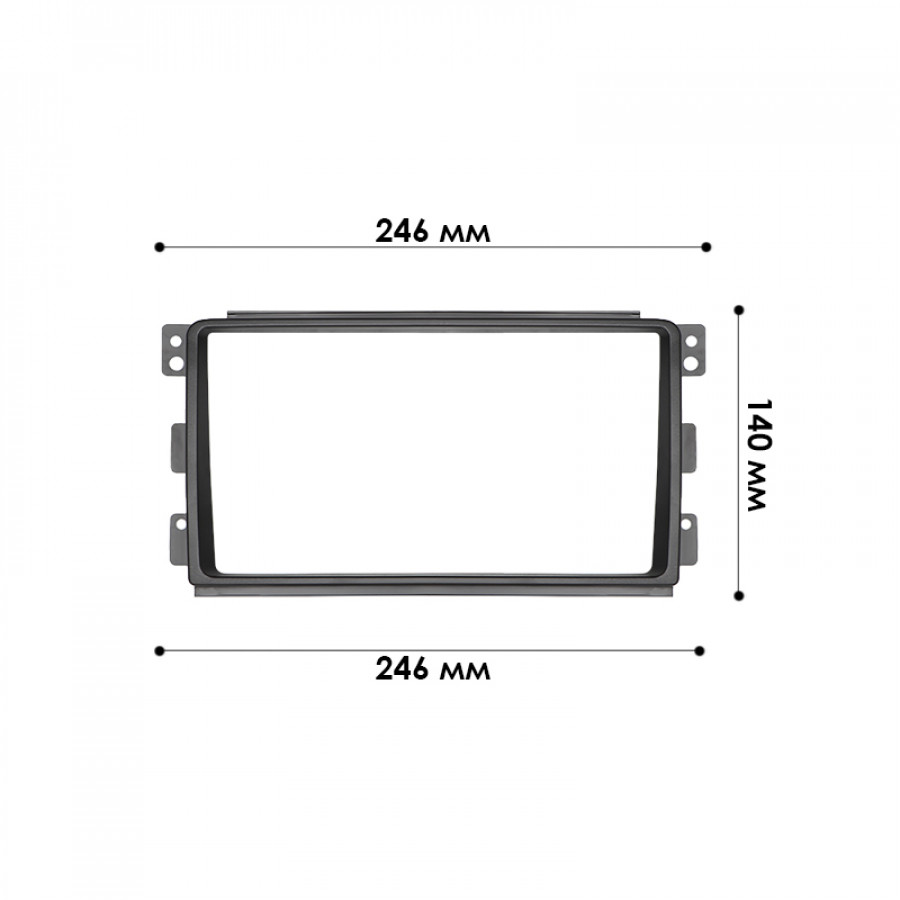 Переходная рамка Smart ForTwo 2007-2010 (7079) 9"