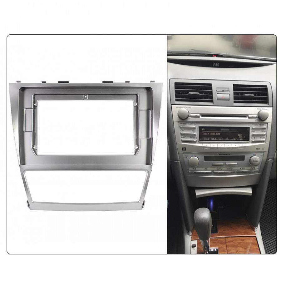 Переходная рамка Toyota Camry Aurion Daihatsu Altis 2006-2011 (TO 182T) 10.1" Silver