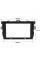 Переходная рамка Toyota Corolla 2007-2013 (TO 181N) 9" Black