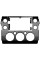 Переходная рамка Toyota FJ Cruiser 2007-2016 (6880) 9"