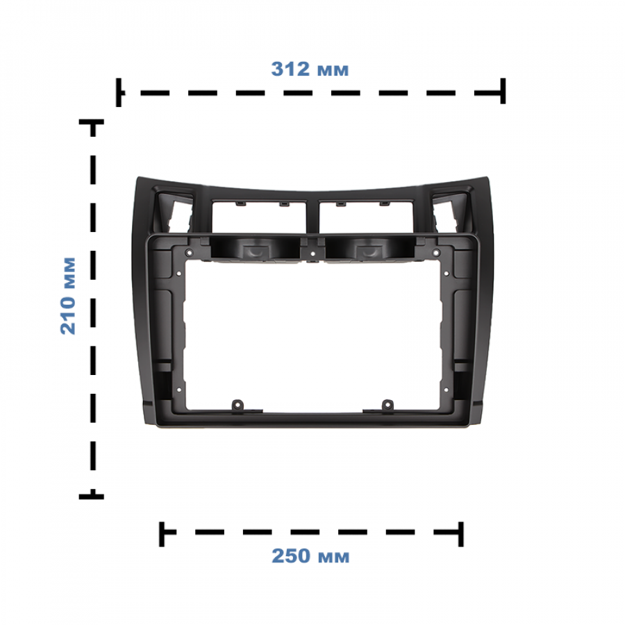 Переходная рамка Toyota Yaris 2005-2010 Vitz 2005-2010 Platz 2005-2010 (2373) 9"