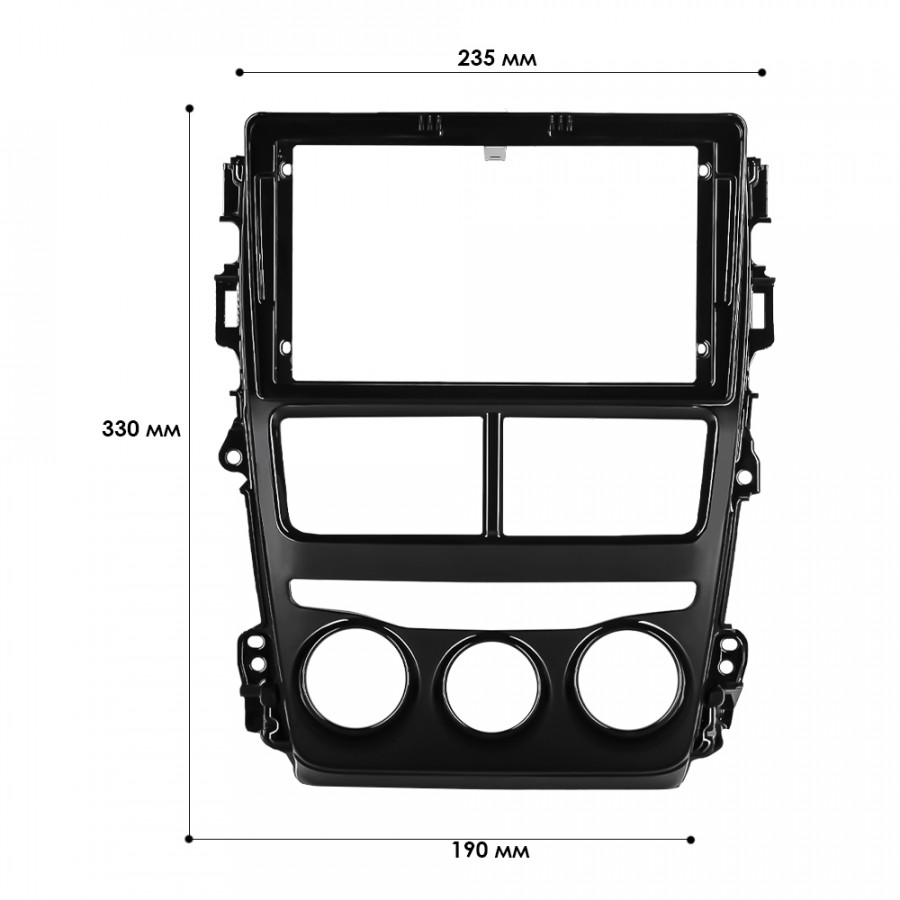 Переходная рамка Toyota Yaris 2017-2020 (6374) 9"