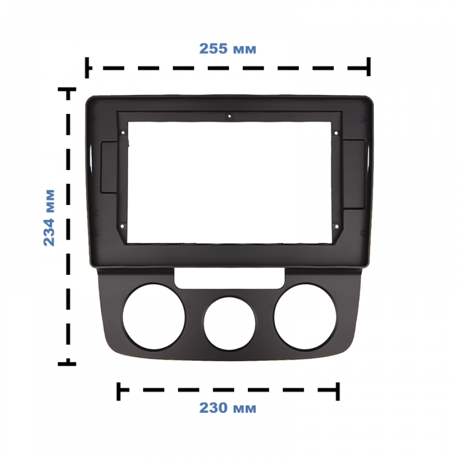 Переходная рамка Volkswagen Jetta 2005-2009 Golf 2003-2008 Manual AC (6881) 10.1"