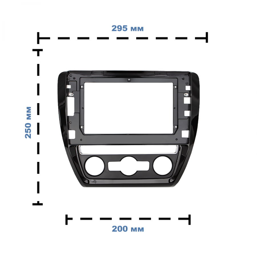 Переходная рамка Volkswagen Jetta VI 2010-2018 (6483) 10.1"
