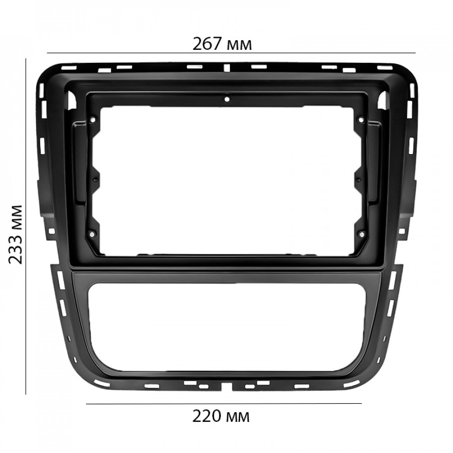 Переходная рамка Volkswagen Passat NMS 2011-2015 MC (6891) 9"