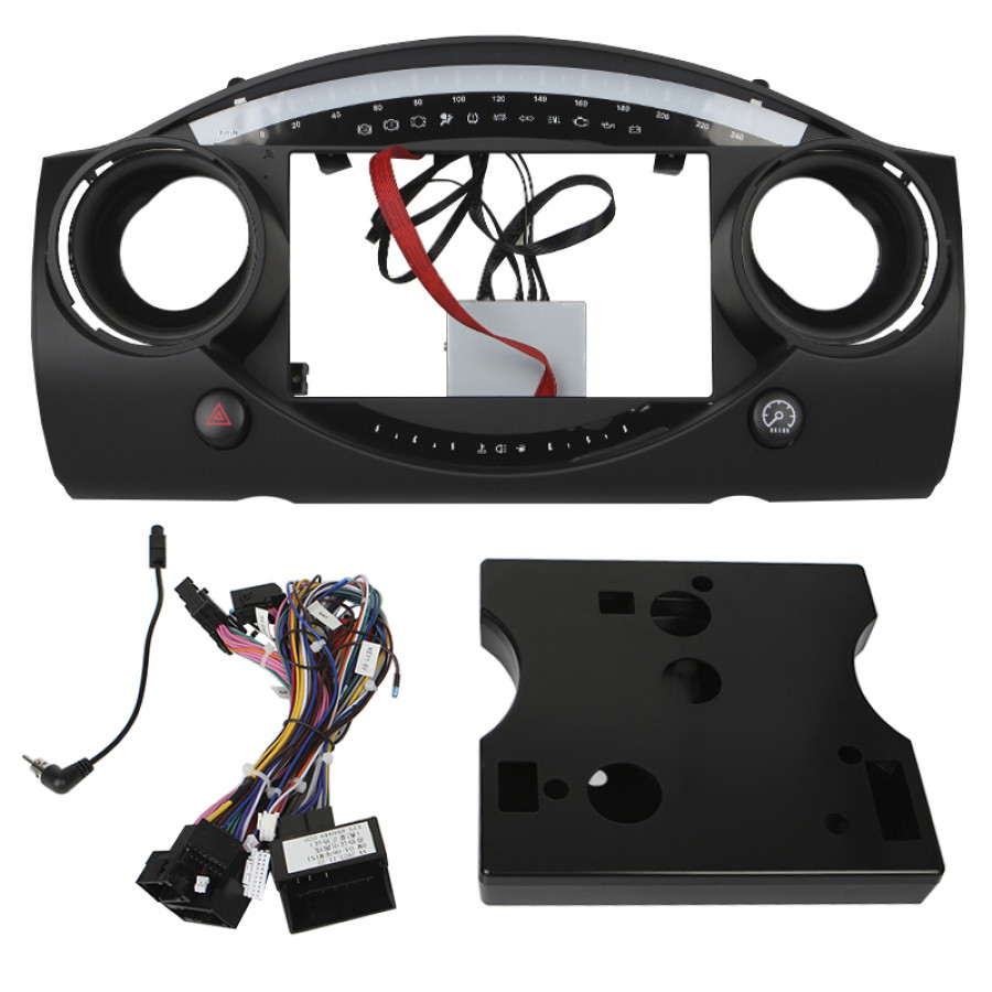 Штатный комплект переходная рамка BMW Mini Hatch R50 2000-2006 + адаптер питания (1234-FST) 9"