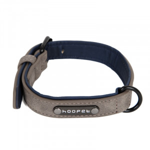 Ошейник двухслойный для собак Hoopet W033 Grey S