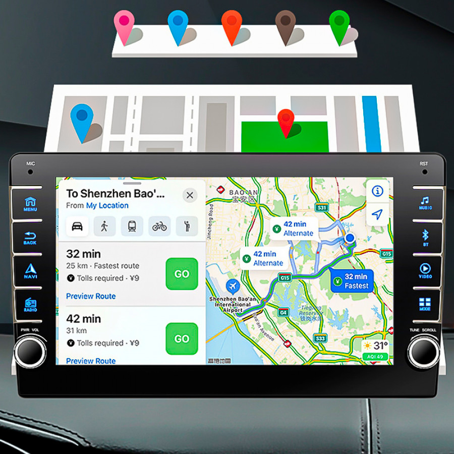 Автомобильная магнитола 9" Android HEVXM 8809-1 Base 2/32