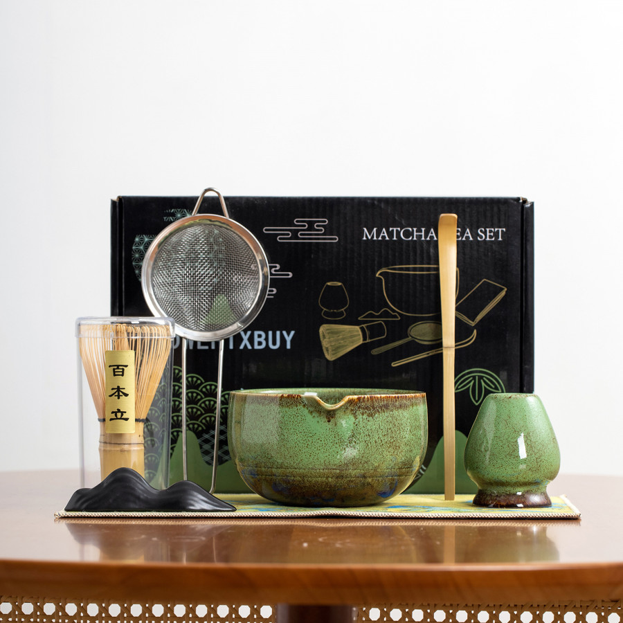 Набор Mavanto 7458 для приготовления чая матча 7 предметов Green
