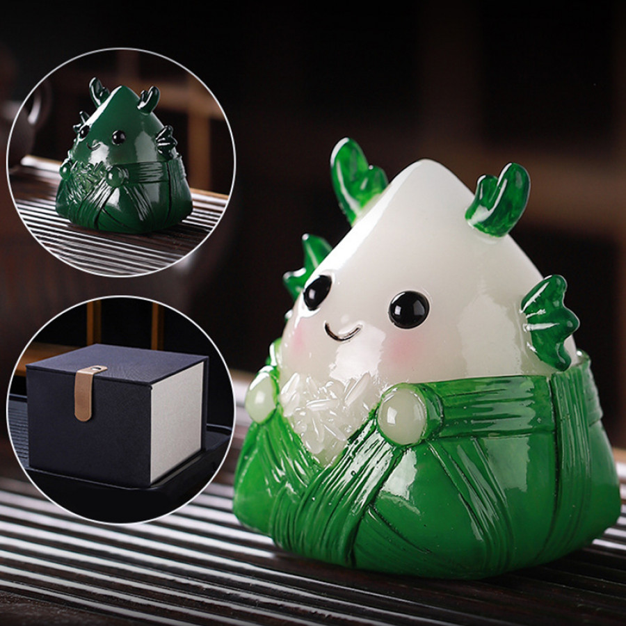 Фигурка для чайной церемонии Дракон Zongzi YY2405001606 меняющий цвет от горячей воды