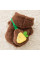 Свитер для собак и кошек Тедди 2011SXSL5932 с капюшоном утепленный Brown S