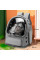 Рюкзак-переноска для кошек Taotaopets 251103 Panoramic с прозрачным окном Gray