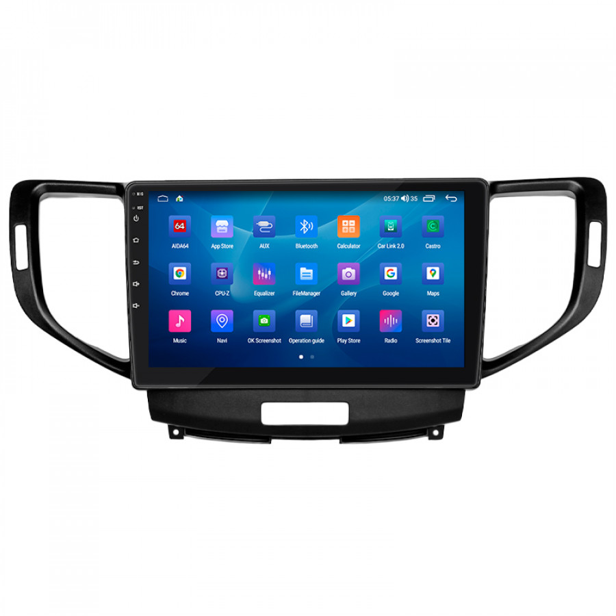 Штатная магнитола Lesko для Acura TSX II 2008-2014 экран 9" 4/64Gb CarPlay 4G Wi-Fi GPS Prime