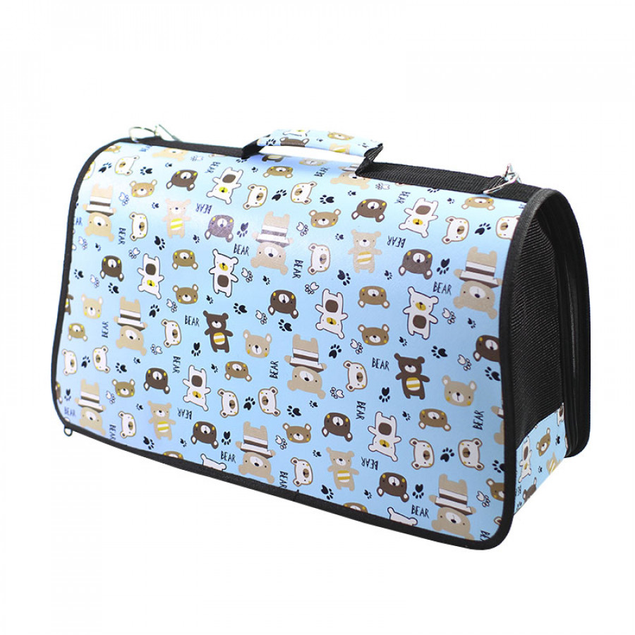 Сумка-переноска для кошек Taotaopets 243307 52*22*29 см Bear Blue