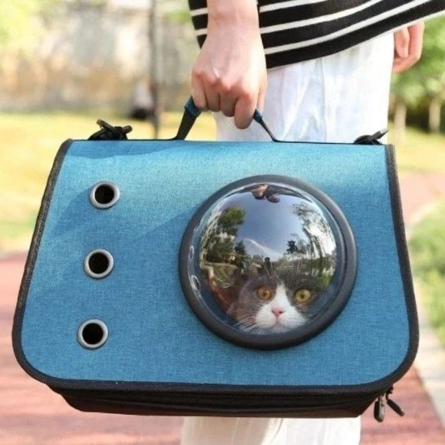Сумка-переноска для кошек Taotaopets 254405 40*25*25 cm Dark Blue