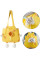 Сумка-переноска для кошек и собак 2404SXMJ3153 Сookies холщовая Yellow L