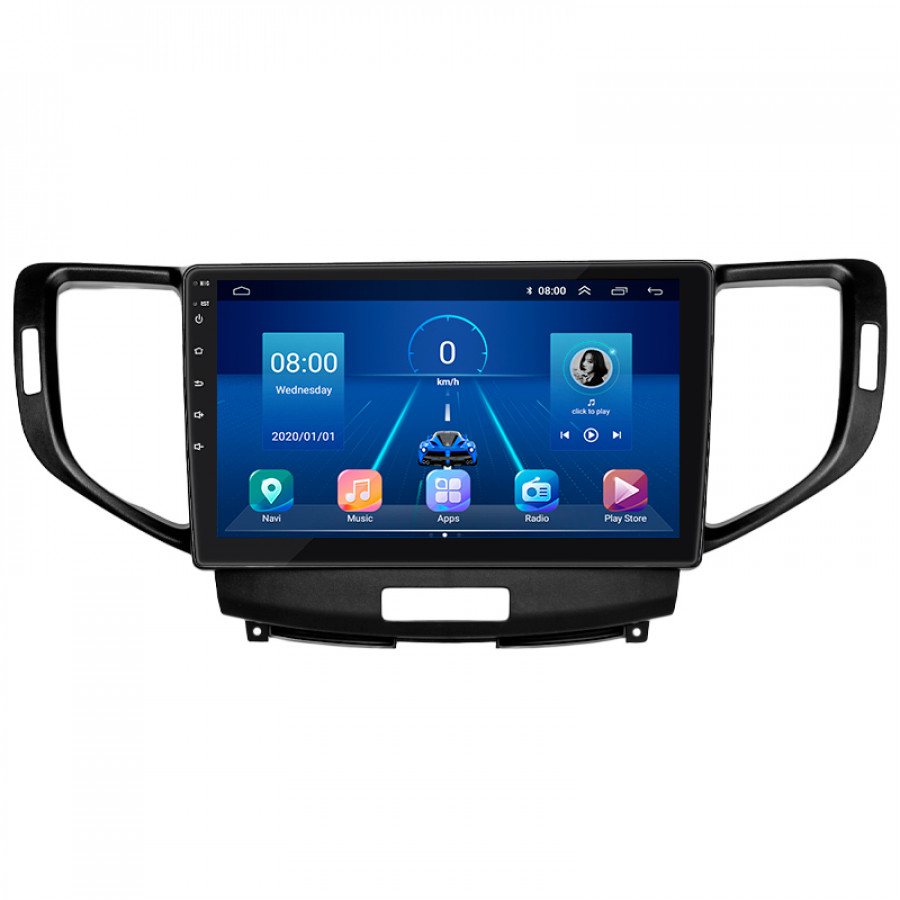 Штатная магнитола Lesko для Acura TSX II 2008-2014 экран 9" 4/64Gb 4G Wi-Fi GPS Top