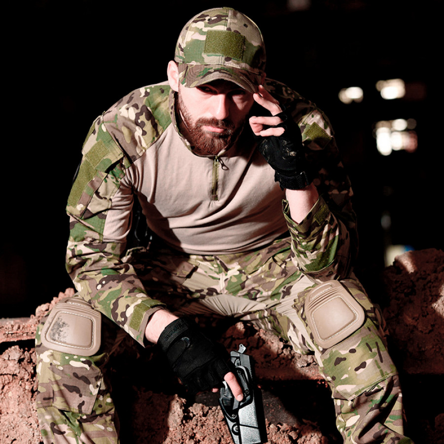 Тактическая рубашка убокс Han-Wild 001 Camouflage CP L