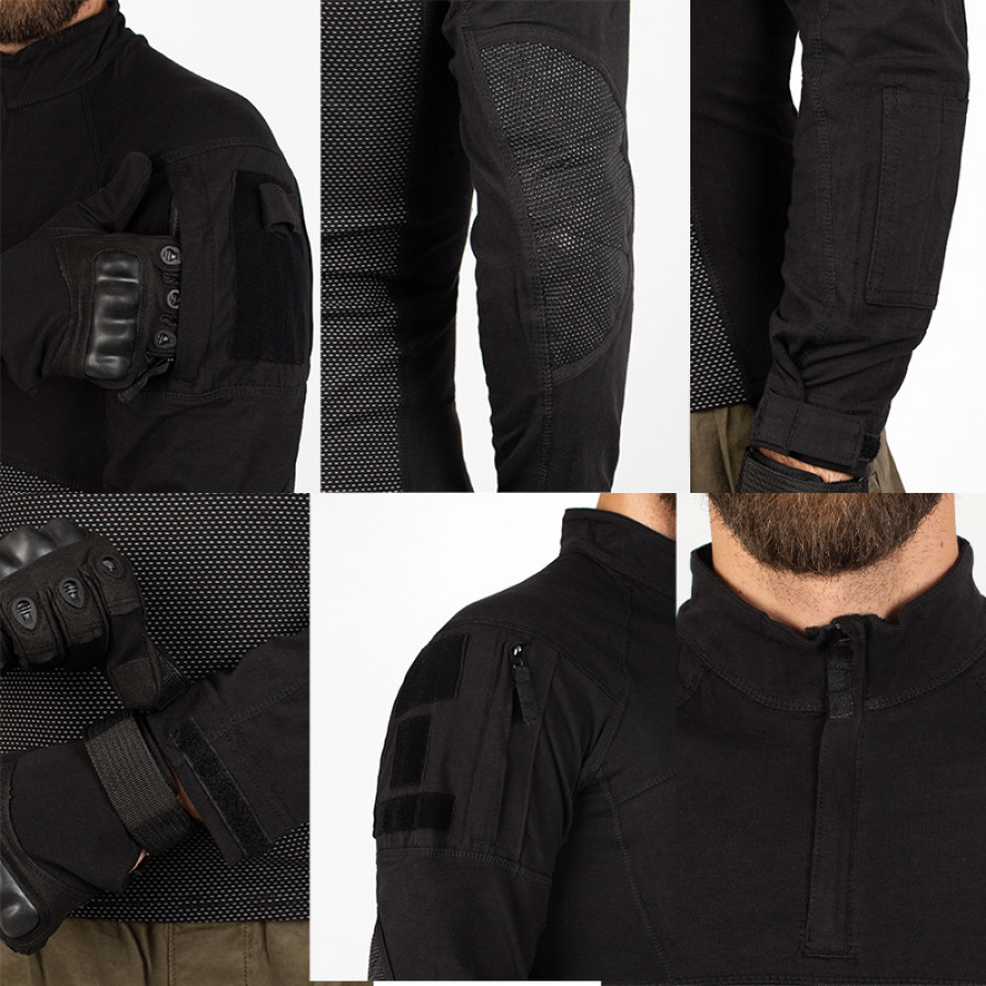 Тактическая рубашка убокс Han-Wild 005 Black 3XL