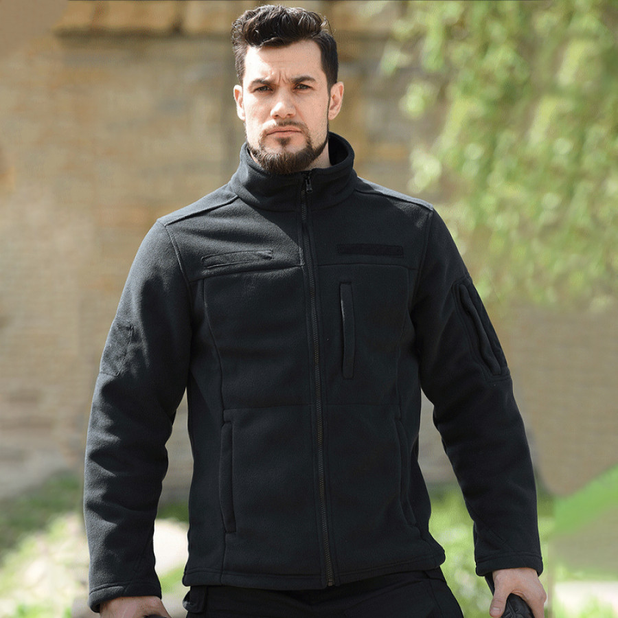 Тактическая флисовая толстовка Han-Wild HW012 Black 3XL