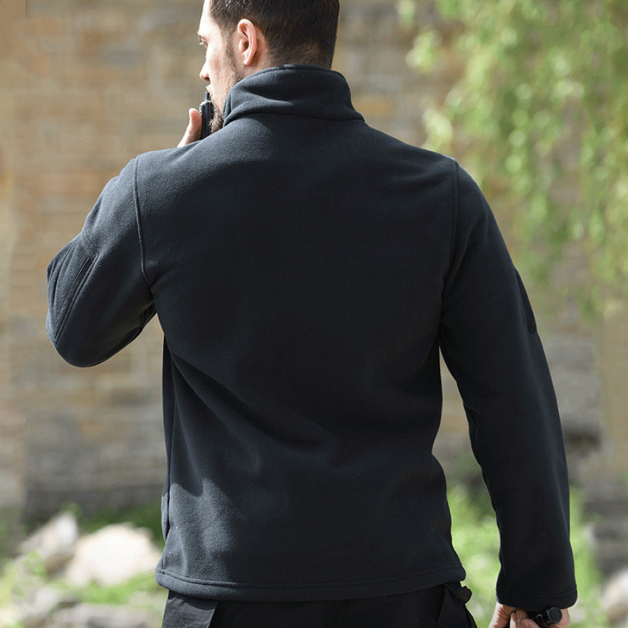 Тактическая флисовая толстовка Han-Wild HW012 Black 3XL