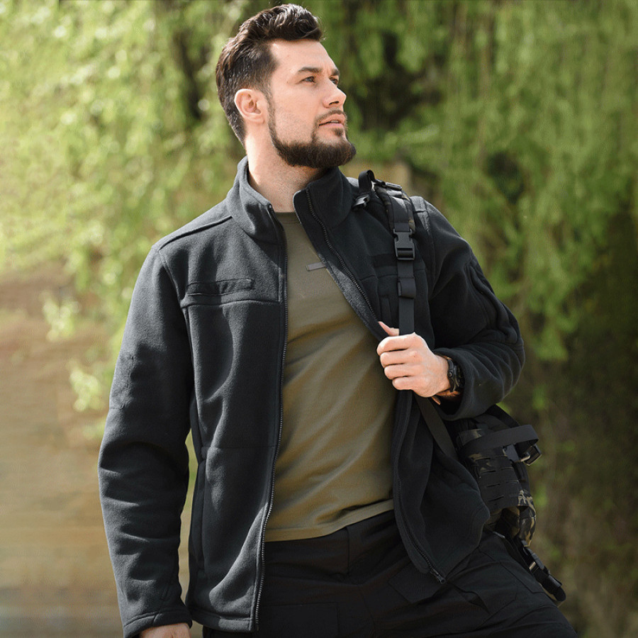 Тактическая флисовая толстовка Han-Wild HW012 Black 3XL