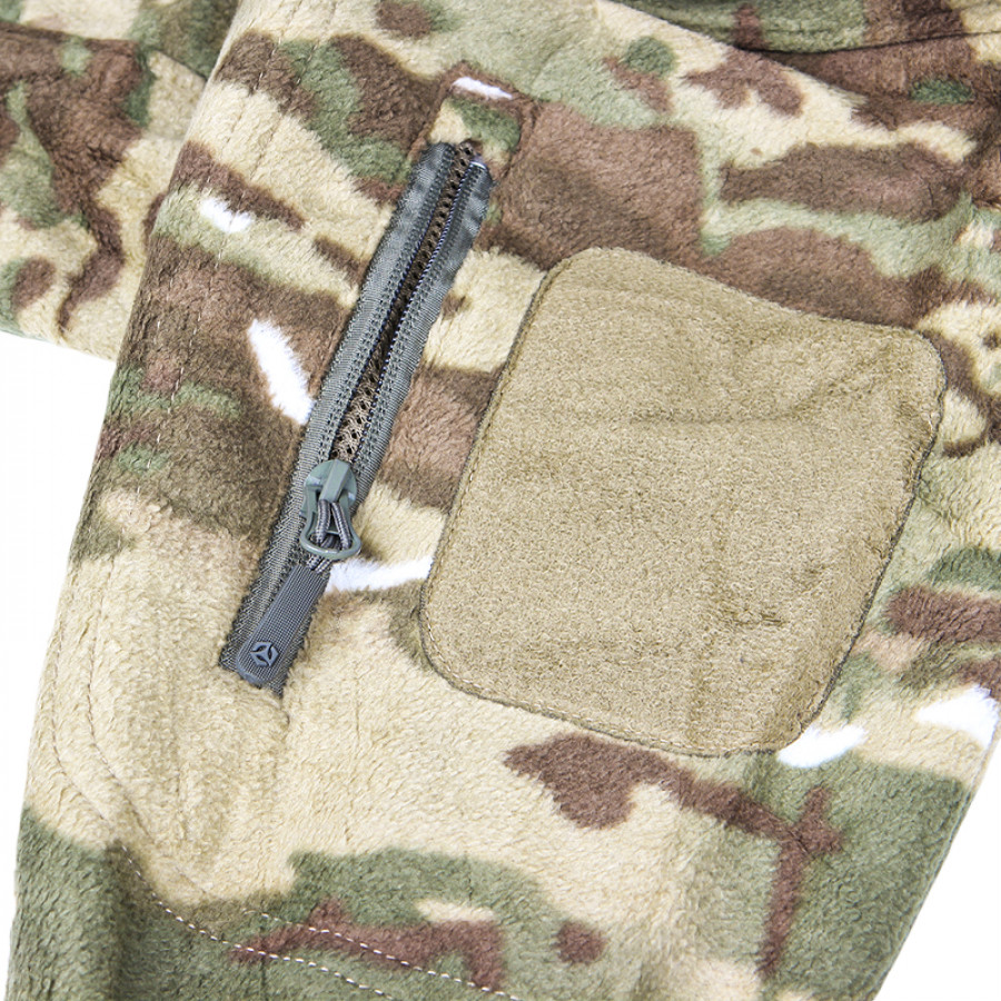 Тактическая флисовая кофта военная толстовка армейская S.archon HSD06 Camouflage CP L