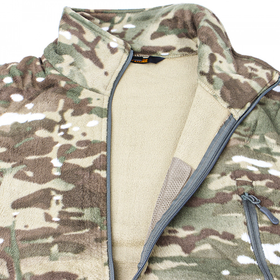 Тактическая флисовая кофта военная толстовка армейская S.archon HSD06 Camouflage CP S