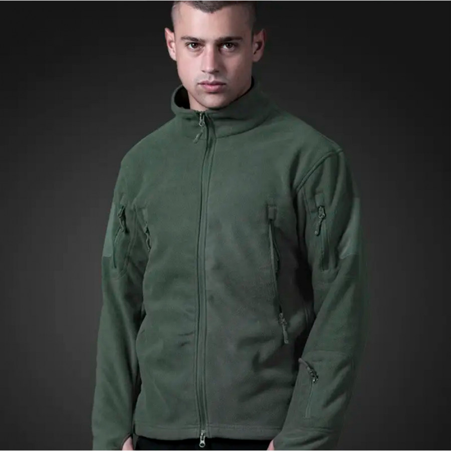 Тактическая флисовая кофта военная толстовка армейская S.archon HSD06 Green XL