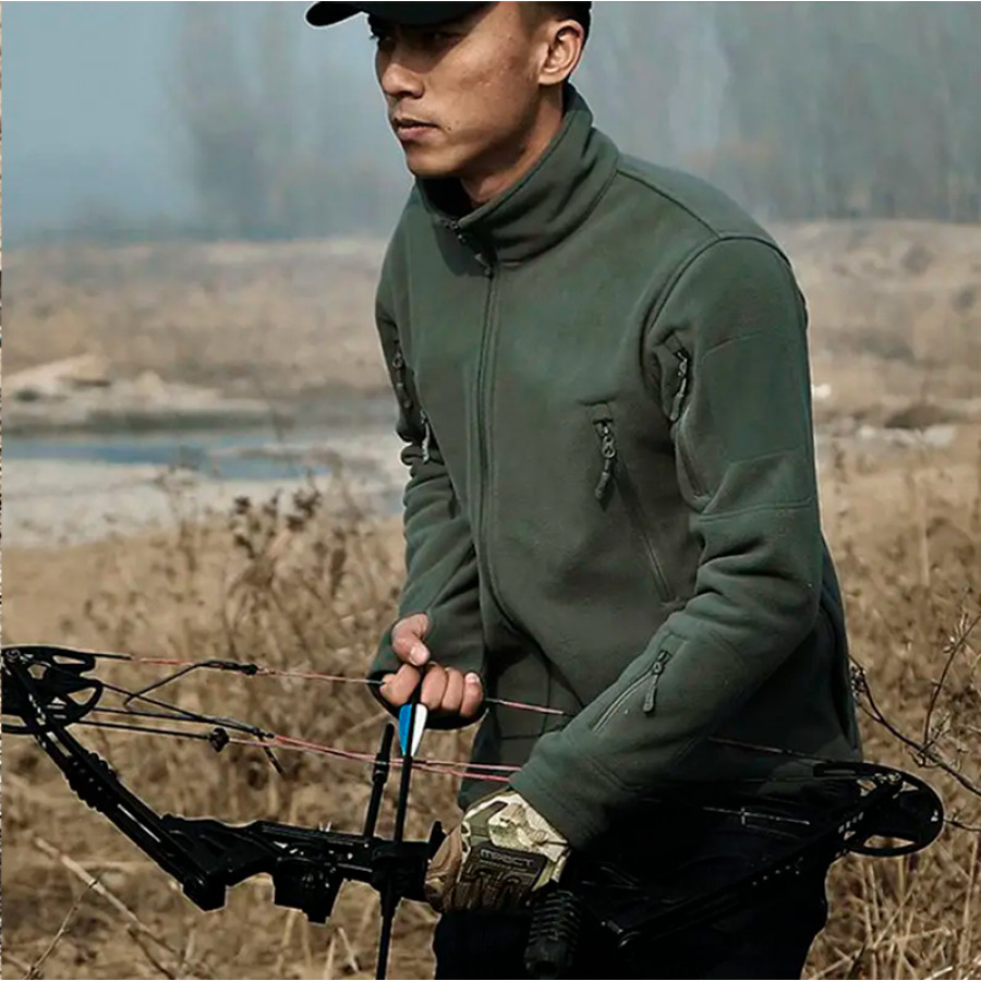 Тактическая флисовая кофта военная толстовка армейская S.archon HSD06 Green XL