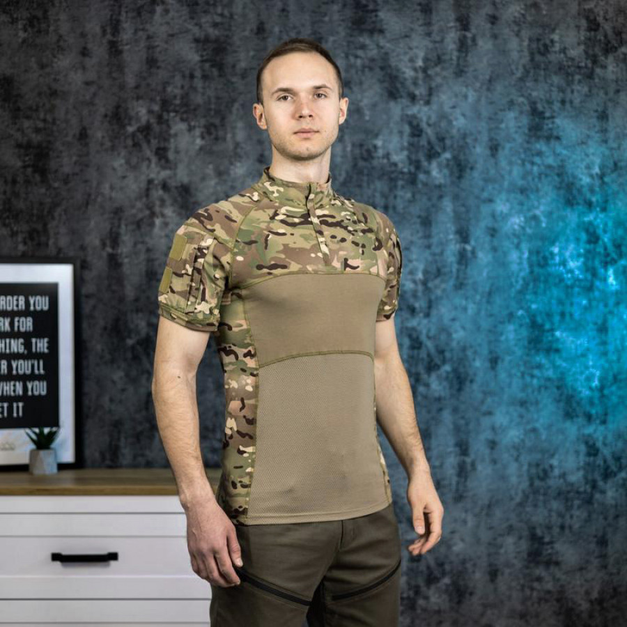 Тактическая футболка с коротким рукавом A426/A341 Camouflage L