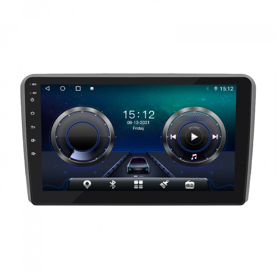 Штатная магнитола Lesko для Audi A3 II (8P) Рестайлинг 1 2004-2008 экран 9" 4/64Gb 4G Wi-Fi GPS Top