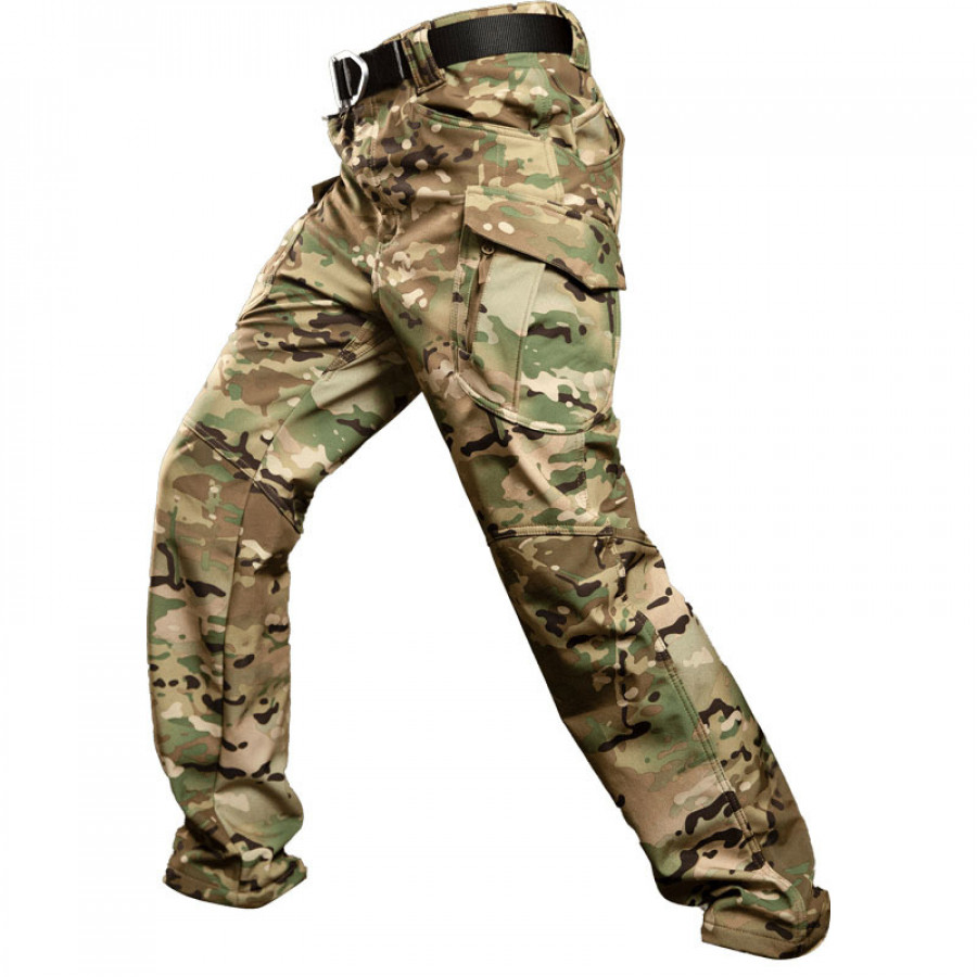 Зимние тактические штаны Soft shell S.archon X9JRK Camouflage CP на флисе M