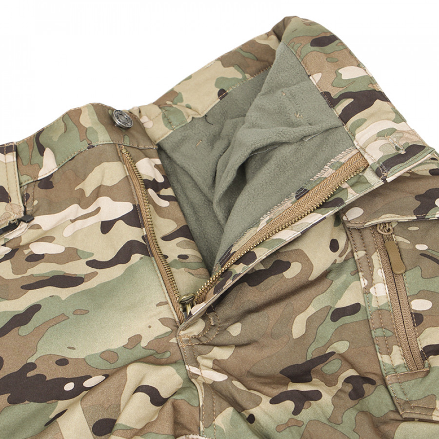 Зимние тактические штаны Soft shell S.archon X9JRK Camouflage CP на флисе S