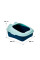Туалет для кошек с лопаткой Taotaopets 268802 лоток для котов 40*30*18,5 cm Blue