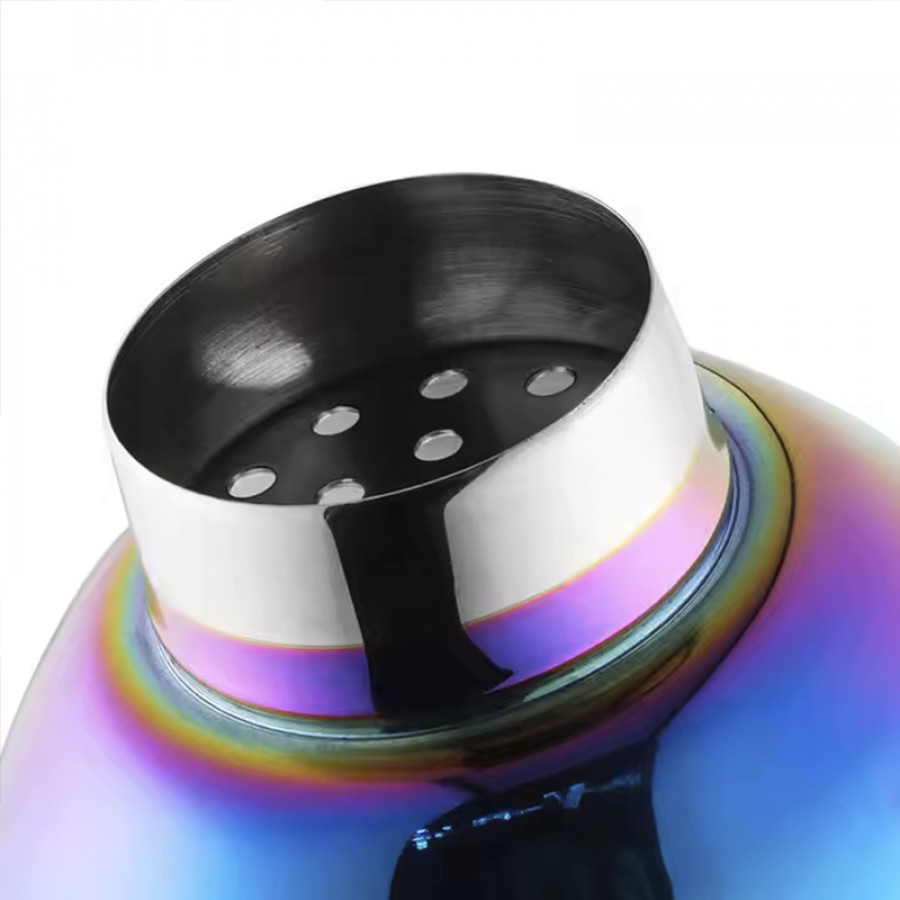 Шейкер для коктейлей KM-40G стеклянный 400 мл Rainbow