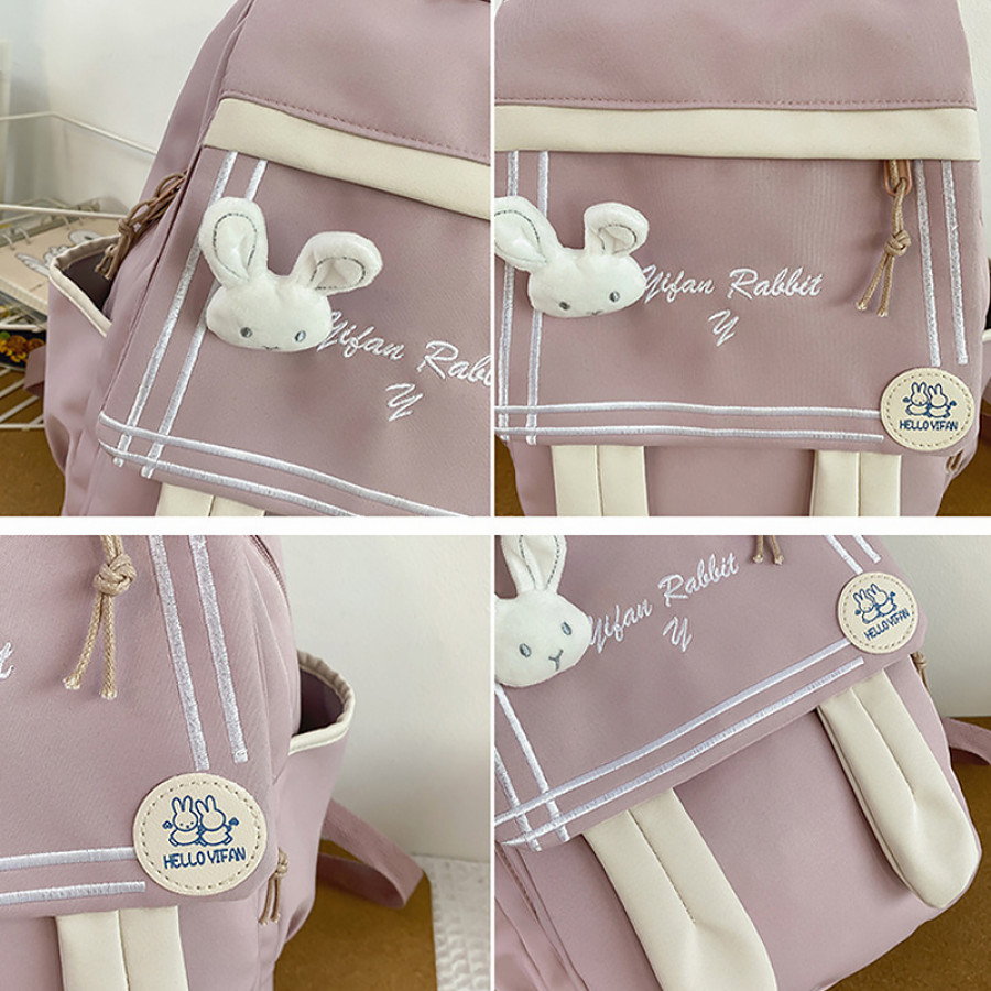 Рюкзак подростковый 21727 Зайка 20L Pink