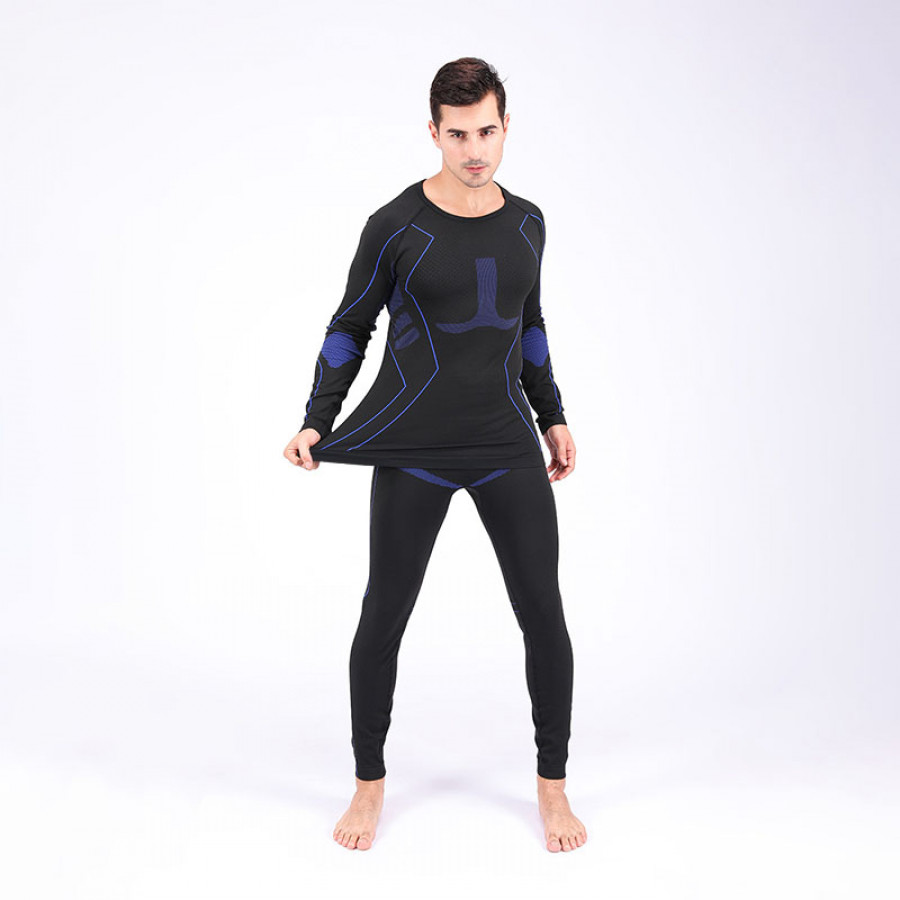Термобілизна чоловіча A201 Black-Blue 2XL