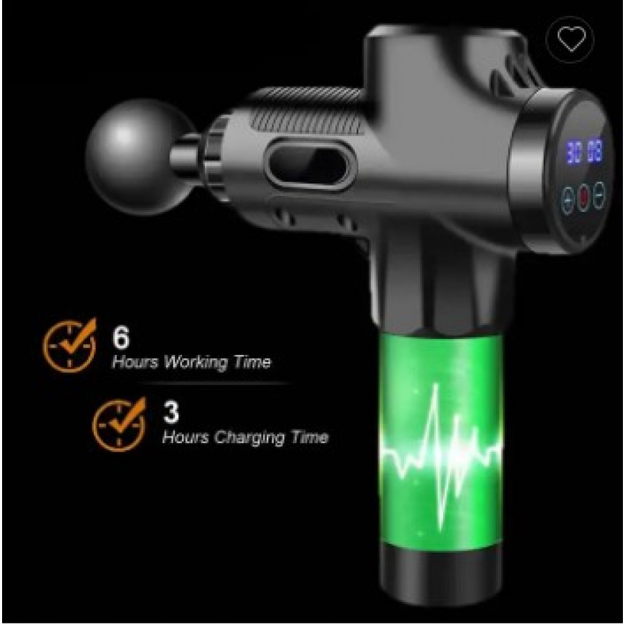 Перкусійний масажер для тіла MASSAGE GUN MAX 30 — потужний масажний пістолет для глибокого розслаблення та відновлення.