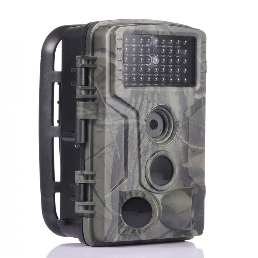 Фотопастка Suntek HC-802A з датчиком руху та нічним зніманням, огляд 120°, захист IP65, дальність 20м — ідеальна камера для охорони.