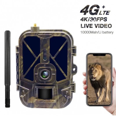 4G фотоловушка HC940 LTE PRO з передачею даних, акумулятором 10000mAh, відео 4K та фото 30 МП