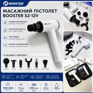 Масажний пістолет для тригерних точок Booster S2, модель 2024 року